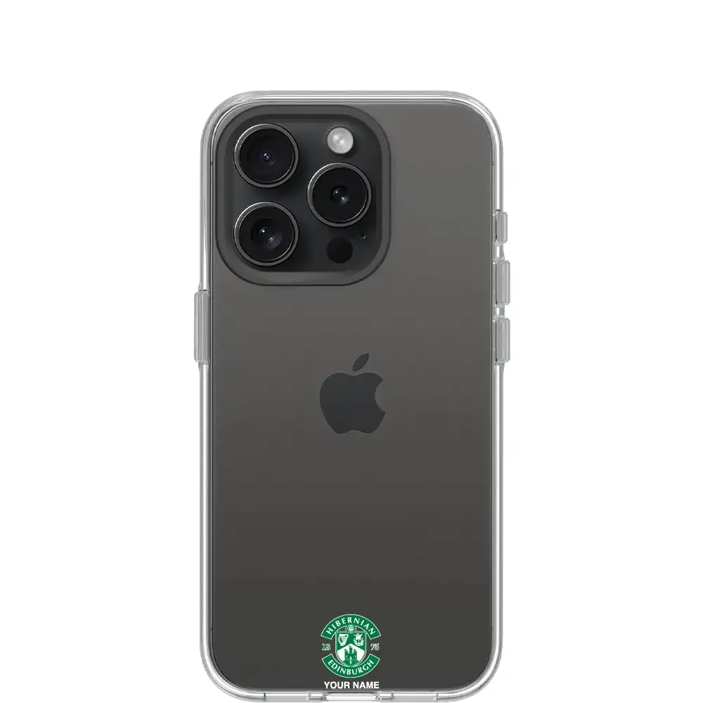Hibernian FC Official Clear Phone Case Design 96 + Name - Image 18