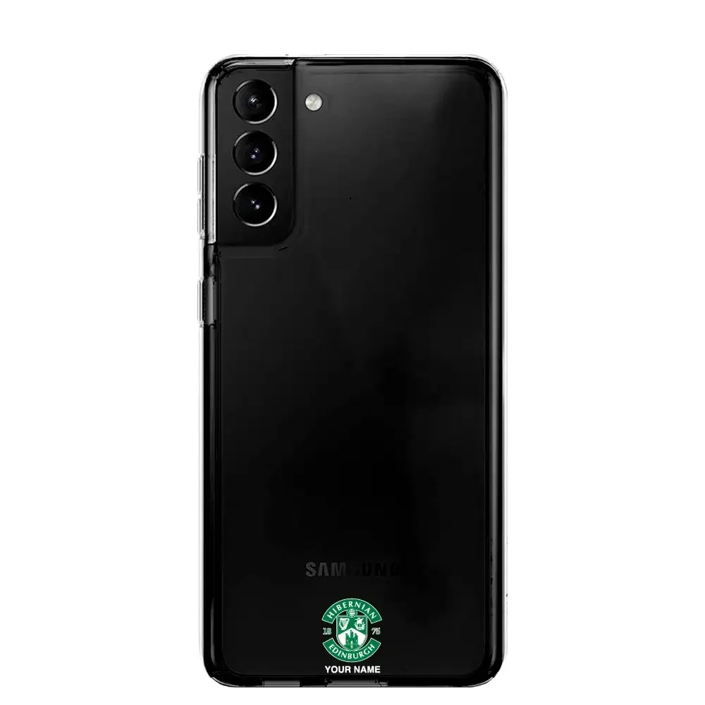 Hibernian FC Official Clear Phone Case Design 96 + Name - Image 24