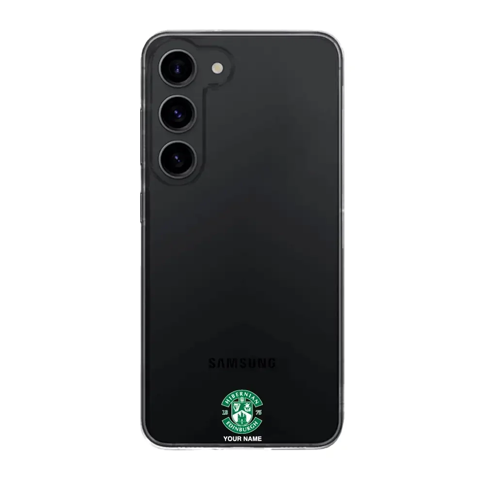 Hibernian FC Official Clear Phone Case Design 96 + Name - Image 26