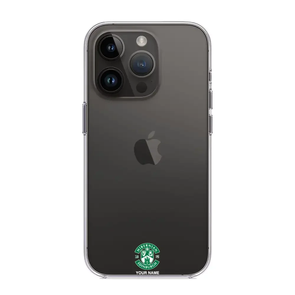 Hibernian FC Official Clear Phone Case Design 96 + Name - Image 5