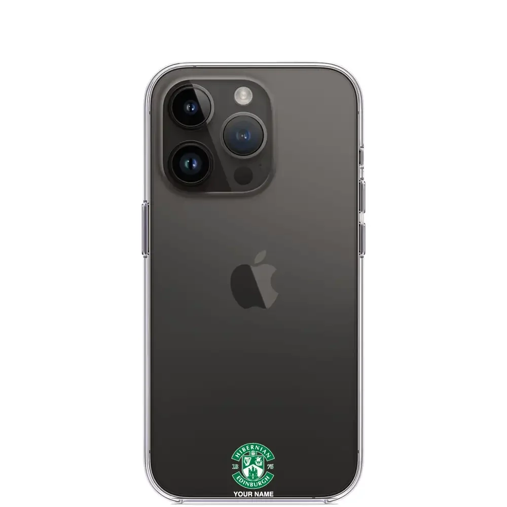 Hibernian FC Official Clear Phone Case Design 96 + Name - Image 8