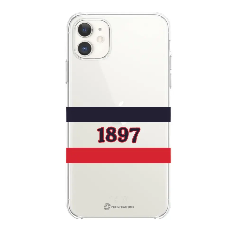 HIFK Hockey Official Clear Phone Case Design 1897