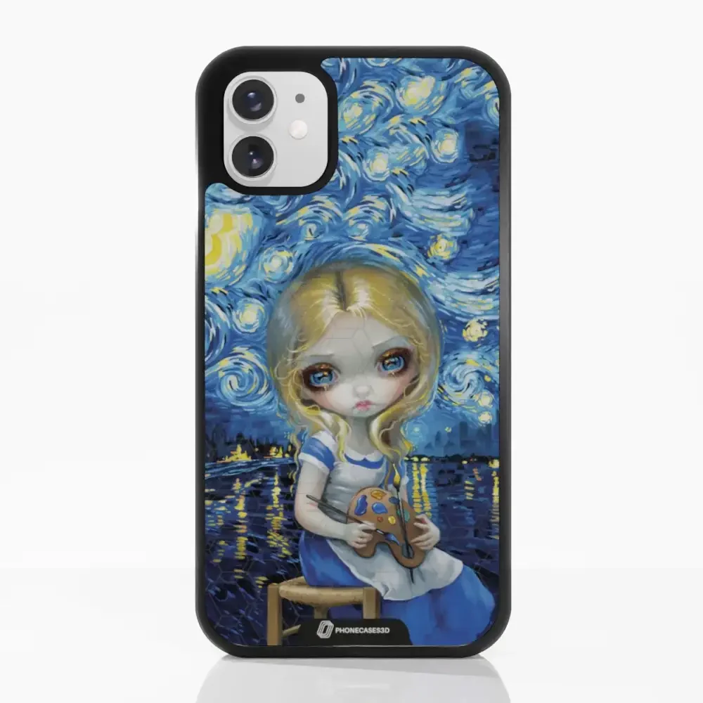 Jasmine Becket Official 3D Phone Case Design Alice in a Van Gogh Nocturne