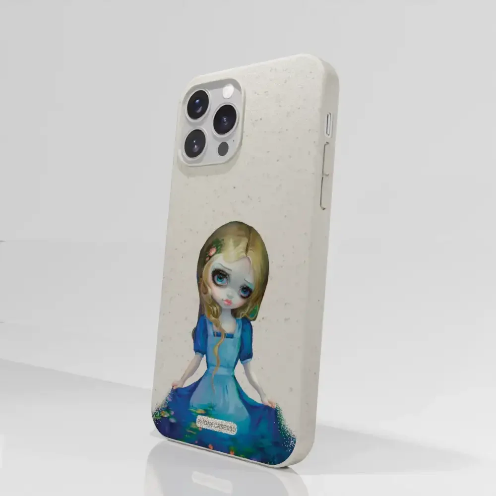 Jasmine Becket Official Compostable Phone Case Design Alice in Monets Lillies - Image 57