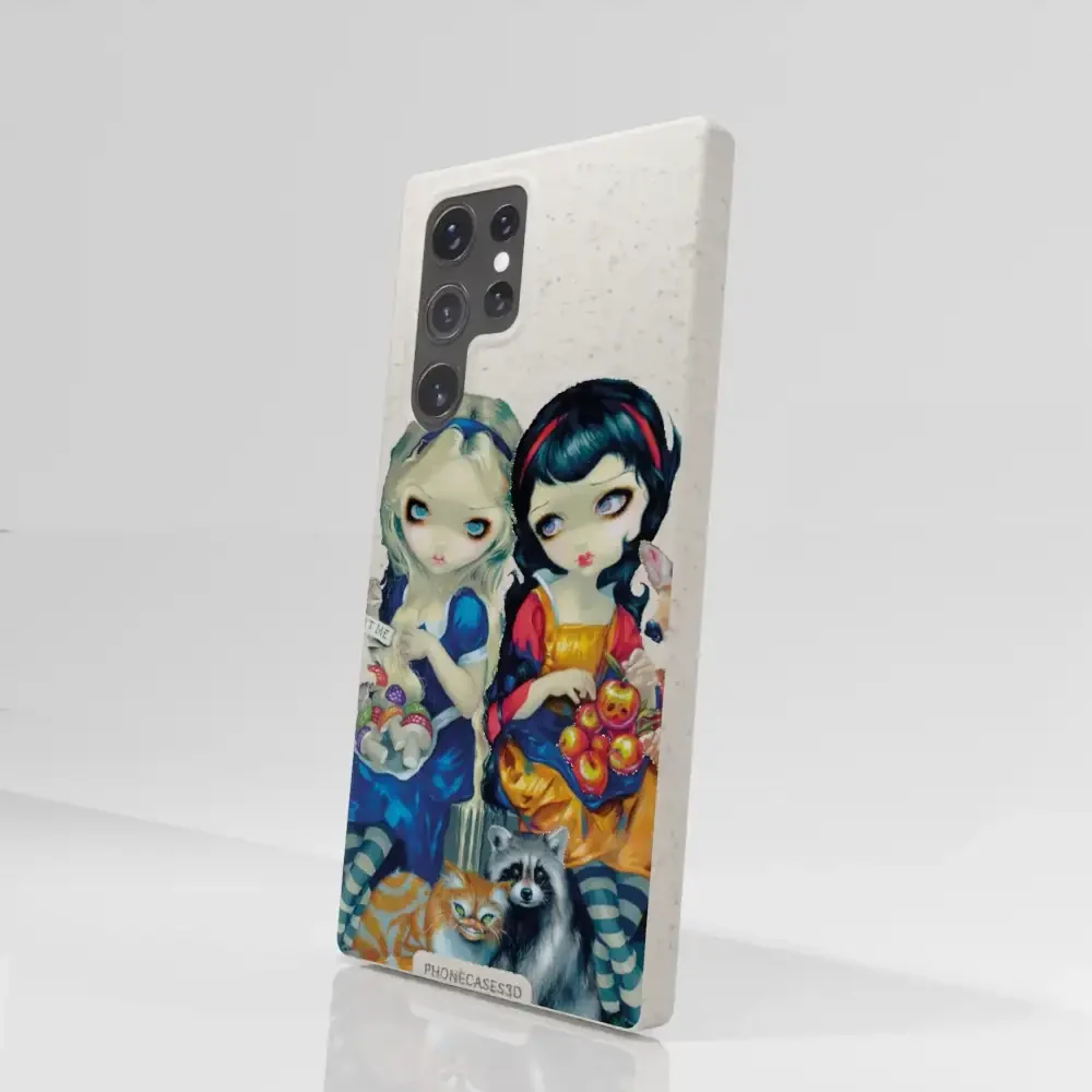 Jasmine Becket Official Compostable Phone Case Design Alice & Snow White - Image 78