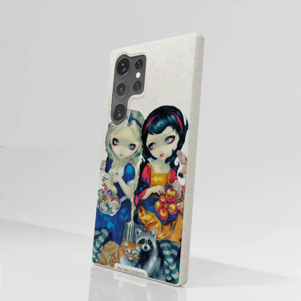 Jasmine Becket Official Compostable Phone Case Design Alice & Snow White - Image 84