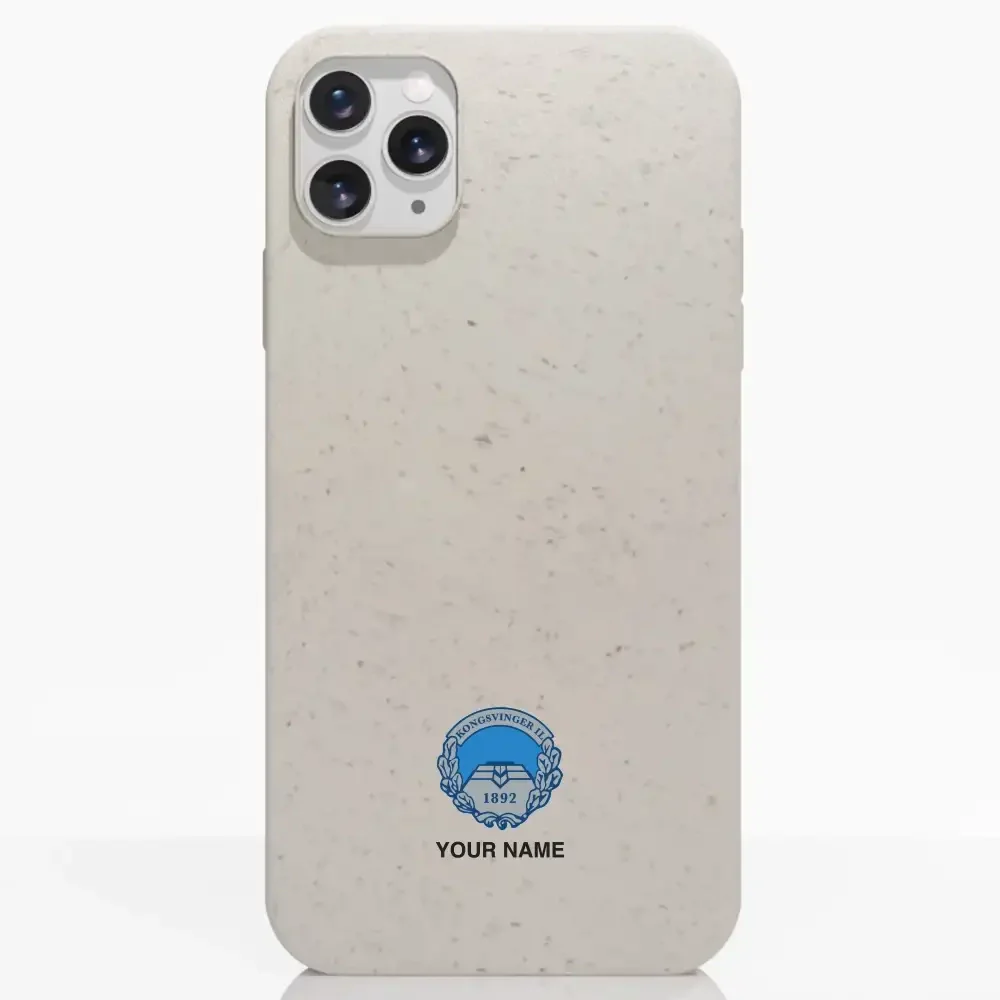 Kongsvinger IL Official Compostable Phone Case Design 28 + Name - Image 3