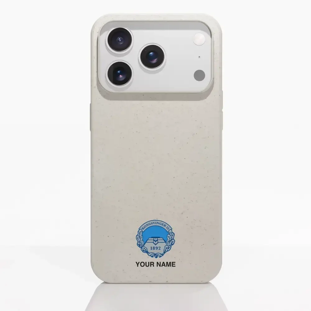 Kongsvinger IL Official Compostable Phone Case Design 28 + Name - Image 48