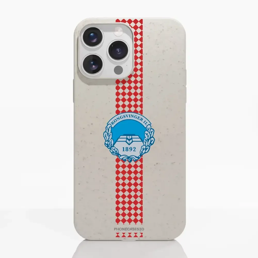 Kongsvinger IL Official Compostable Phone Case Design Square stripe - Image 13