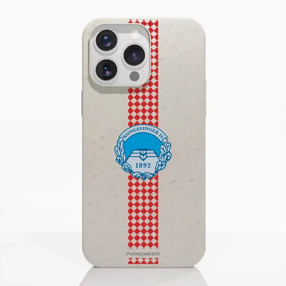 Kongsvinger IL Official Compostable Phone Case Design Square stripe - Image 17