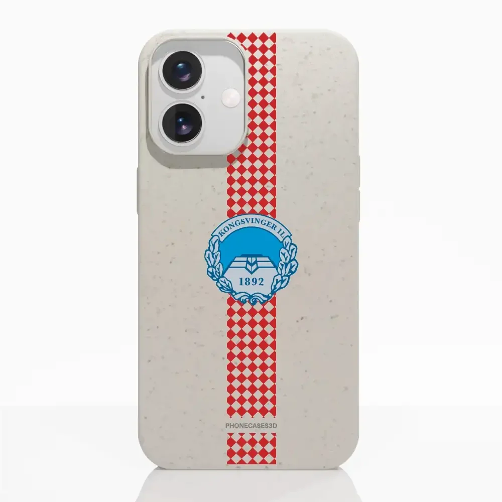 Kongsvinger IL Official Compostable Phone Case Design Square stripe - Image 18