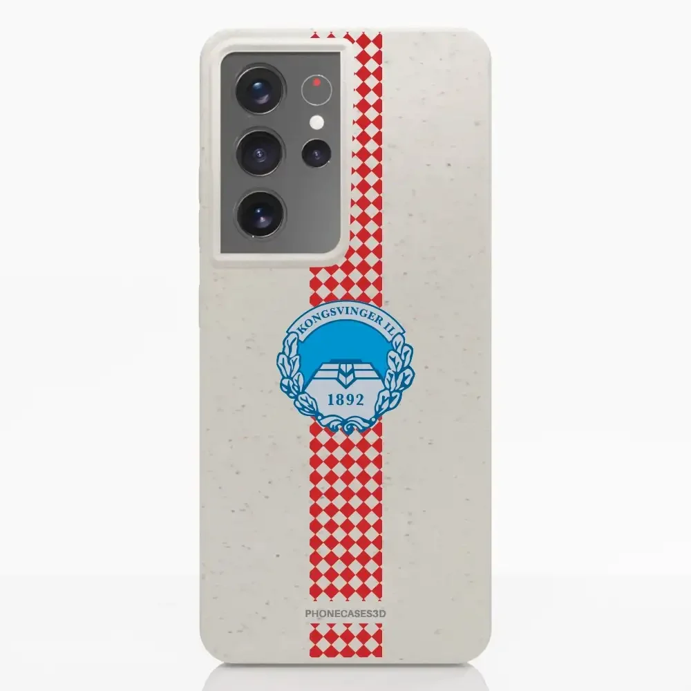 Kongsvinger IL Official Compostable Phone Case Design Square stripe - Image 29