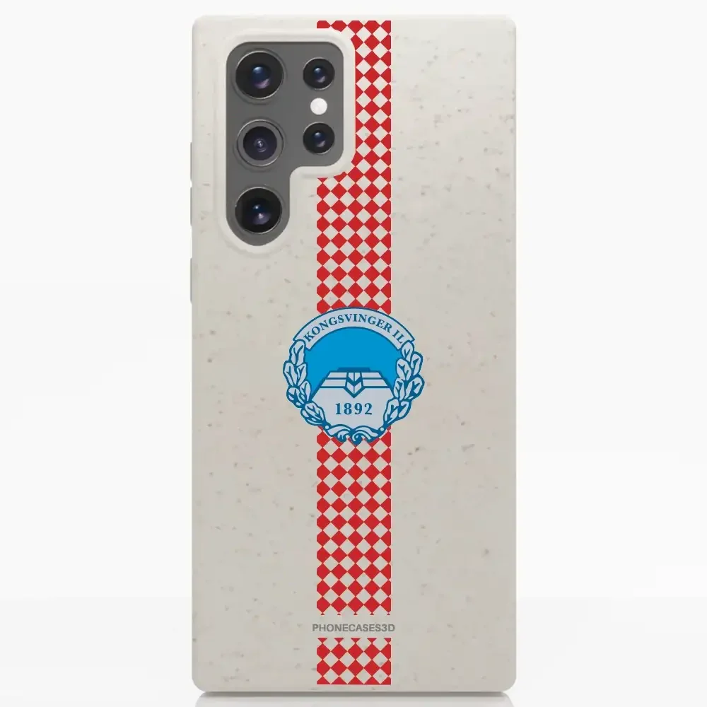 Kongsvinger IL Official Compostable Phone Case Design Square stripe - Image 32