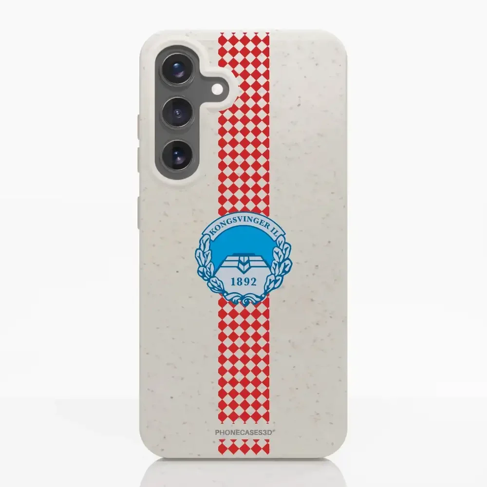 Kongsvinger IL Official Compostable Phone Case Design Square stripe - Image 37