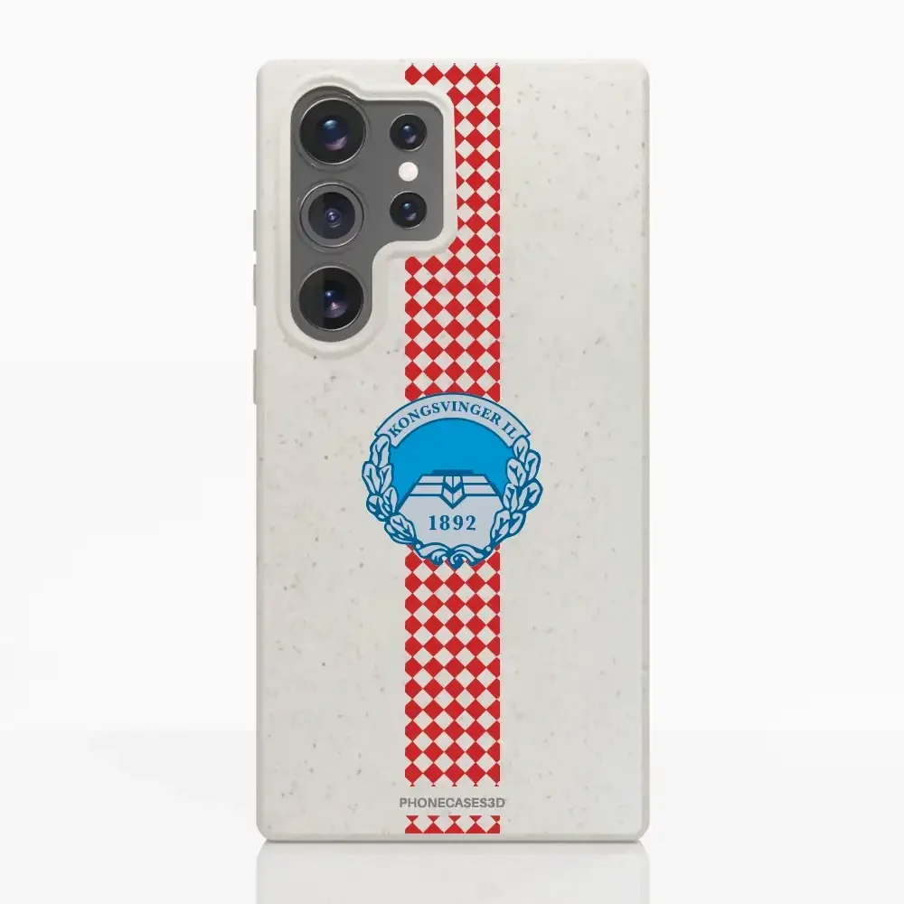 Kongsvinger IL Official Compostable Phone Case Design Square stripe - Image 38