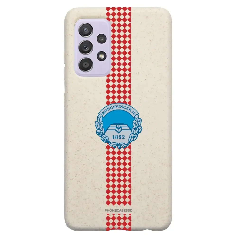 Kongsvinger IL Official Compostable Phone Case Design Square stripe - Image 45
