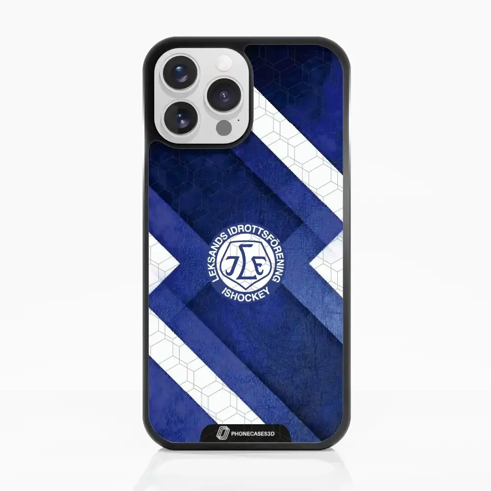 Leksands IF Official 3D Phone Case Blue Abstract Design - Image 11