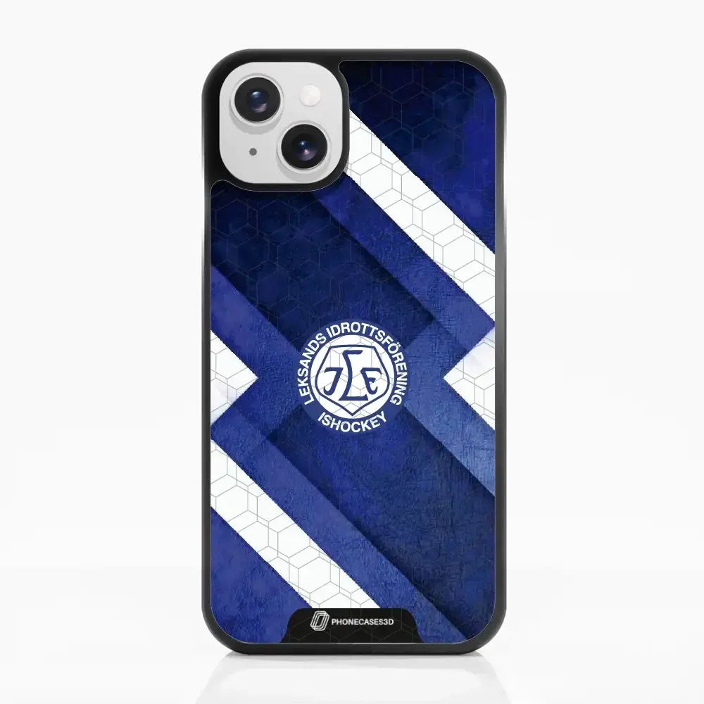 Leksands IF Official 3D Phone Case Blue Abstract Design - Image 13
