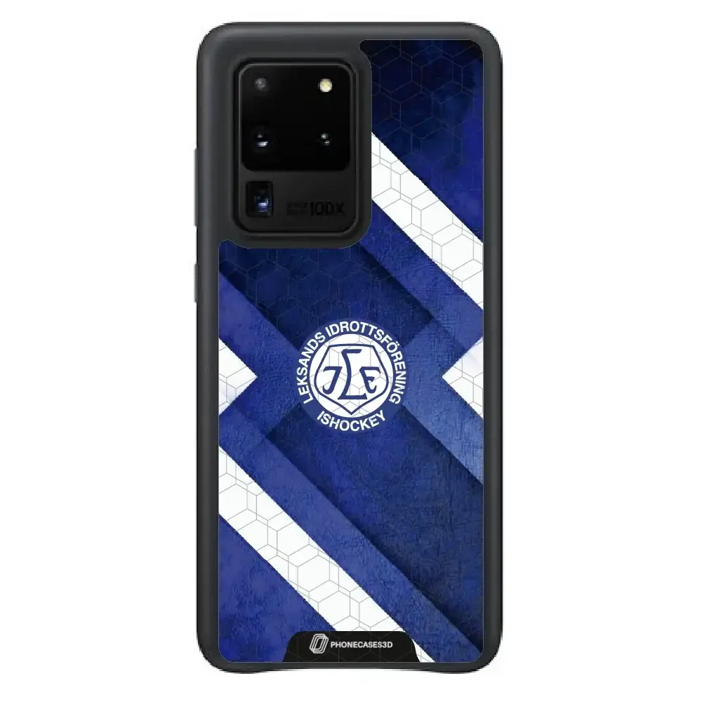 Leksands IF Official 3D Phone Case Blue Abstract Design - Image 49