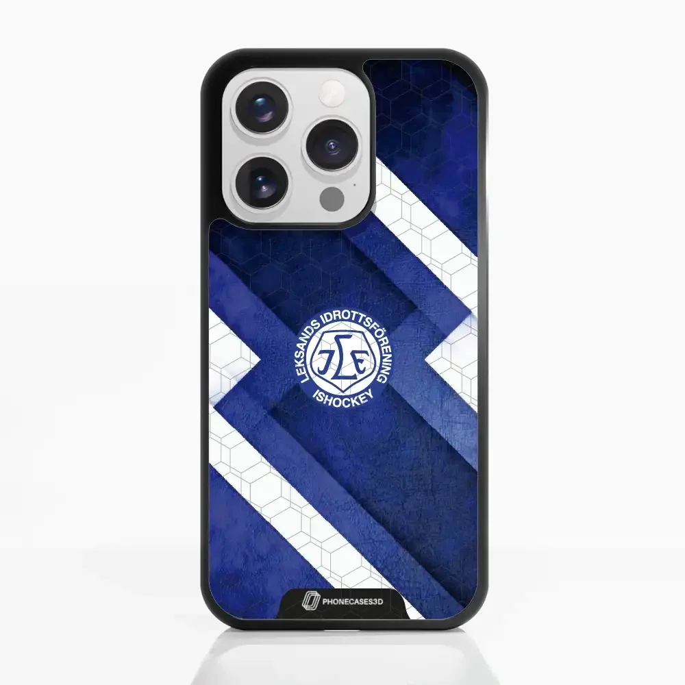 Leksands IF Official 3D Phone Case Blue Abstract Design - Image 76
