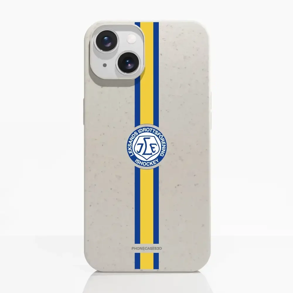 Leksands IF Official Compostable Phone Case Design Yellow & Blue stripe - Image 10