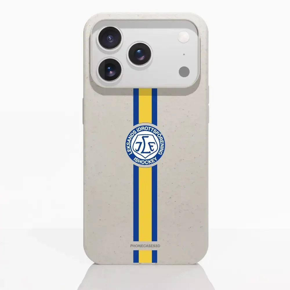 Leksands IF Official Compostable Phone Case Design Yellow & Blue stripe - Image 24