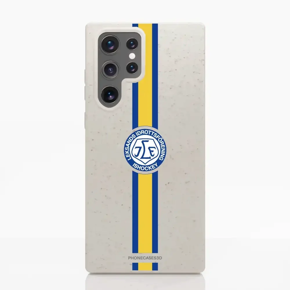 Leksands IF Official Compostable Phone Case Design Yellow & Blue stripe - Image 35