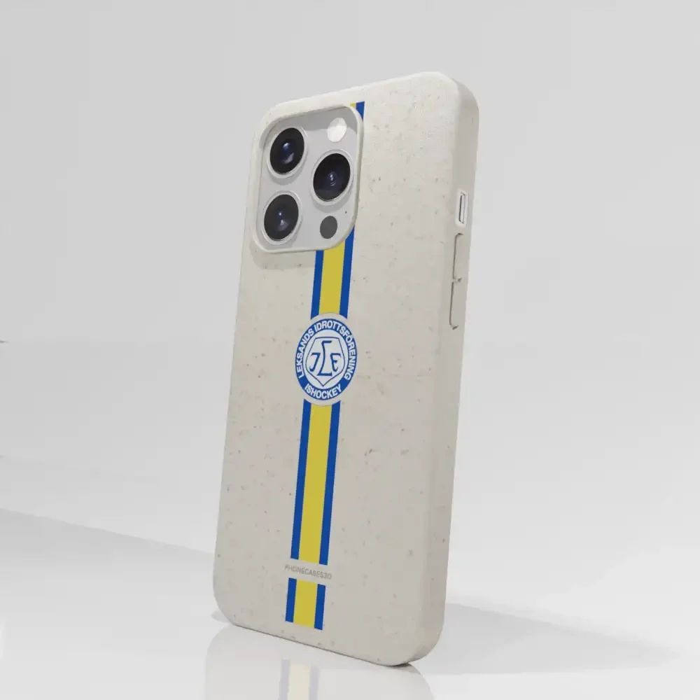 Leksands IF Official Compostable Phone Case Design Yellow & Blue stripe - Image 51