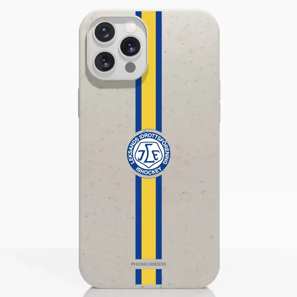 Leksands IF Official Compostable Phone Case Design Yellow & Blue stripe - Image 6