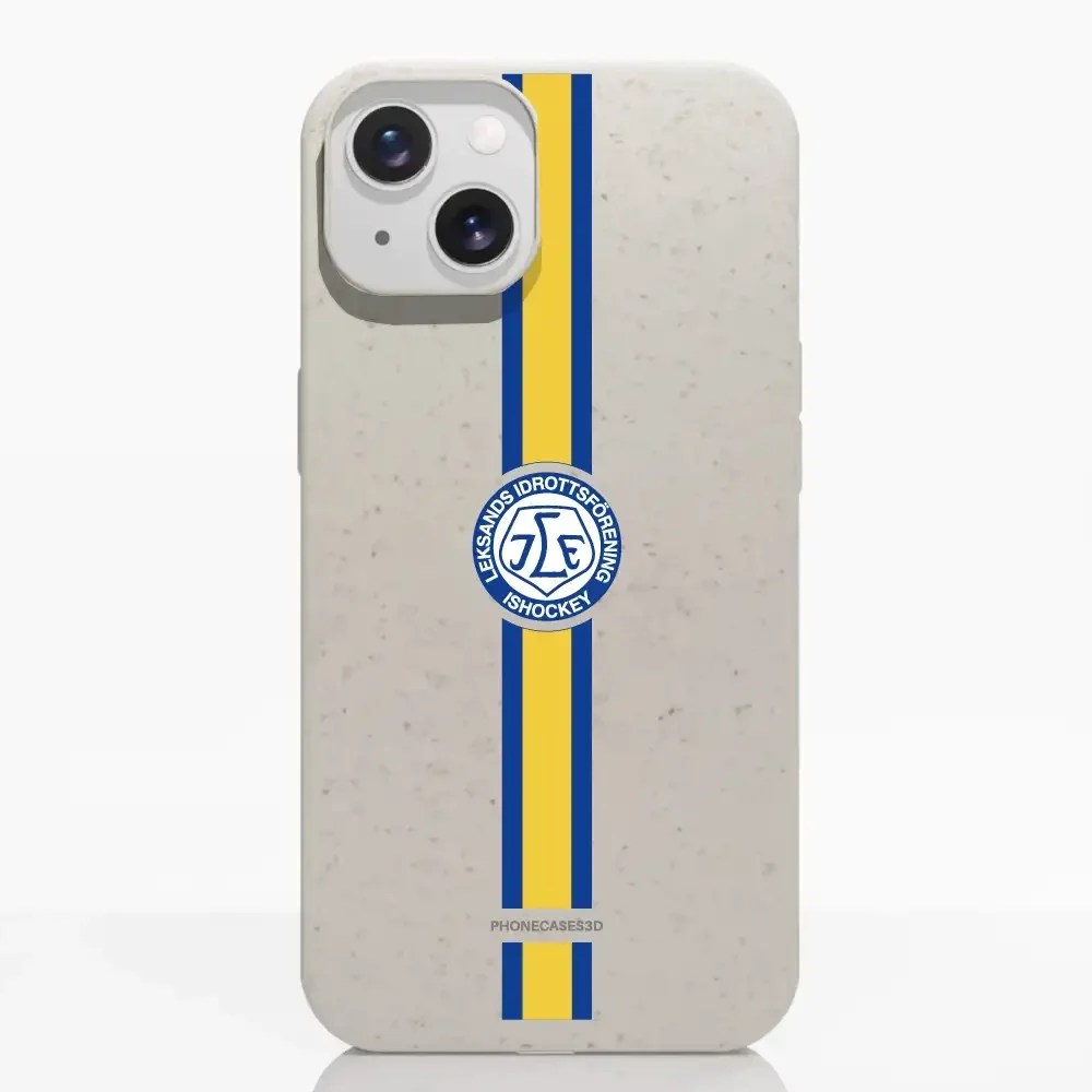 Leksands IF Official Compostable Phone Case Design Yellow & Blue stripe - Image 7