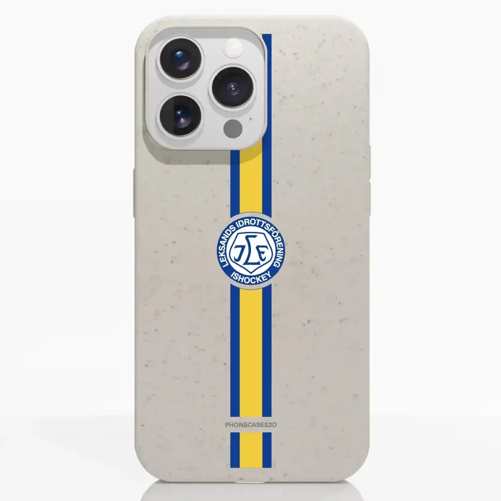 Leksands IF Official Compostable Phone Case Design Yellow & Blue stripe - Image 8