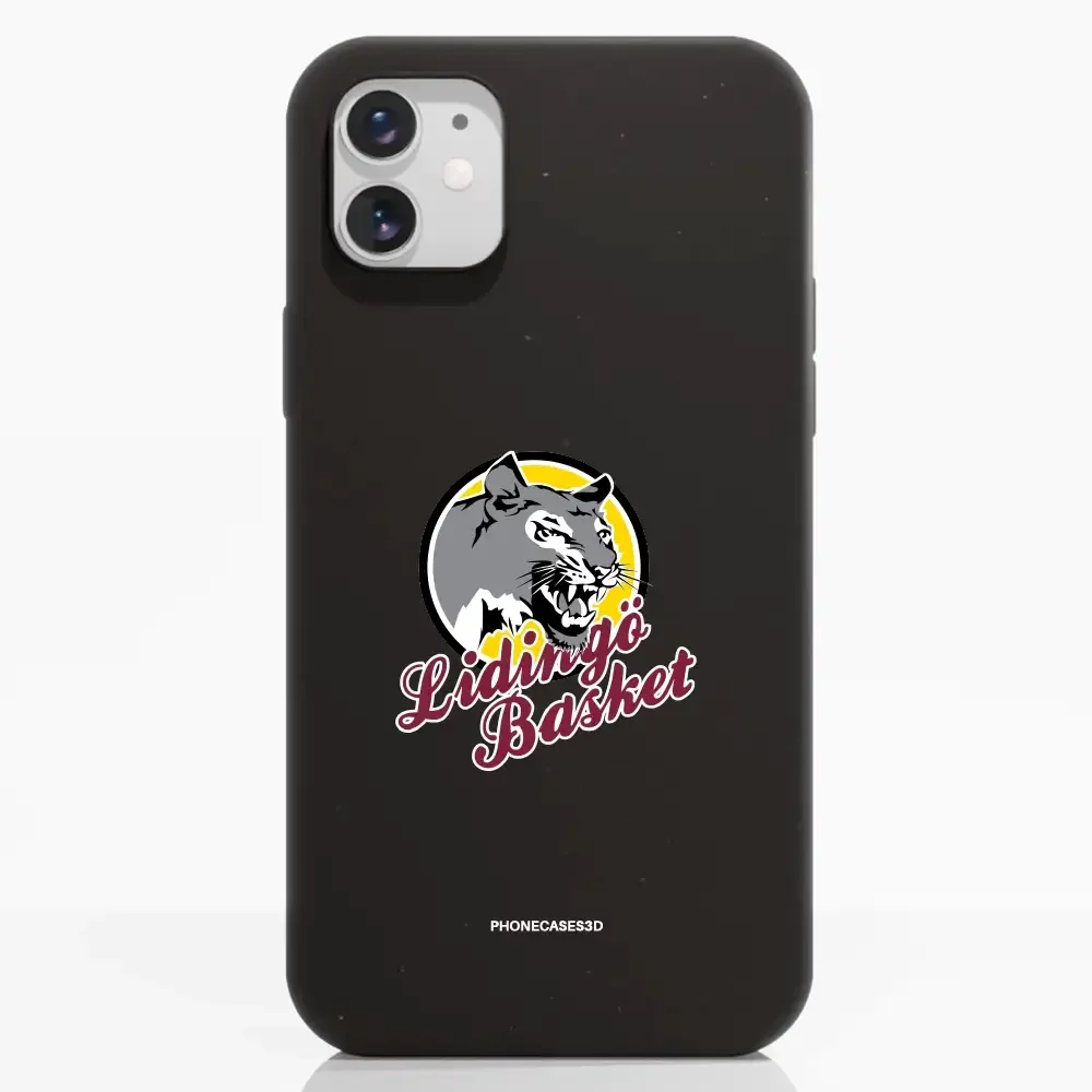 Lidingö Basket Official Compostable Black Phone Case Logo