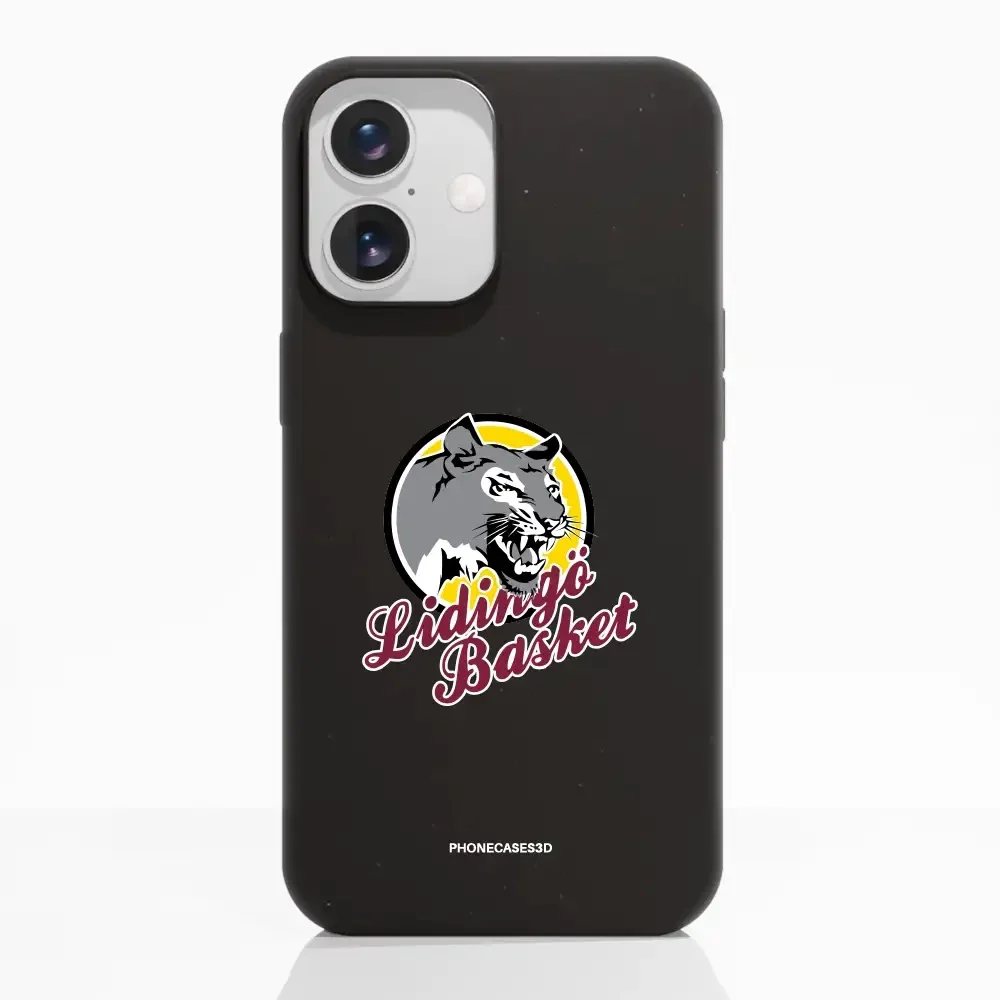 Lidingö Basket Official Compostable Black Phone Case Logo - Image 17