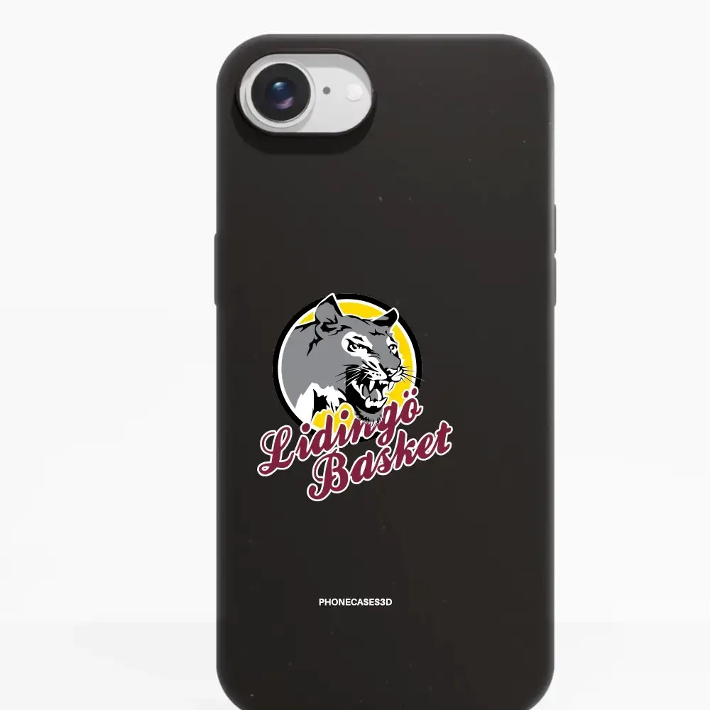Lidingö Basket Official Compostable Black Phone Case Logo - Image 18