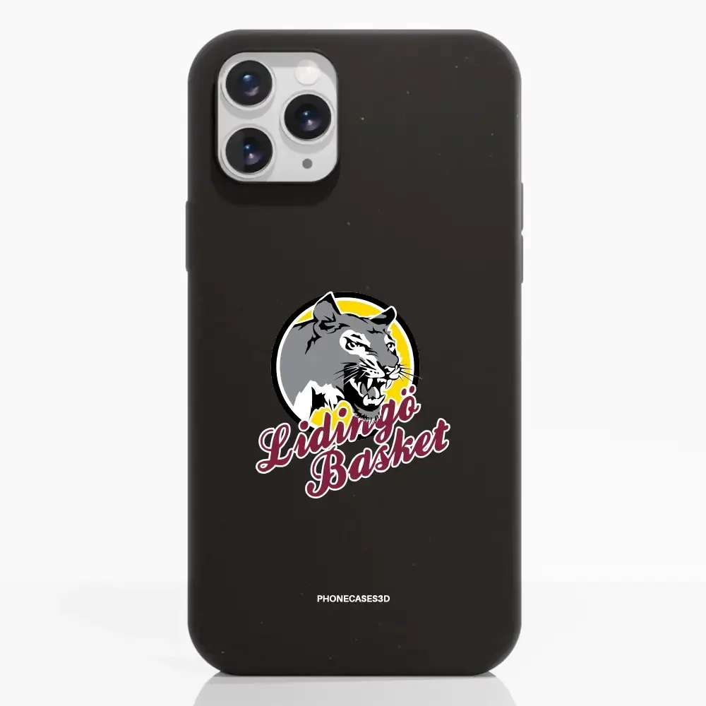 Lidingö Basket Official Compostable Black Phone Case Logo - Image 2