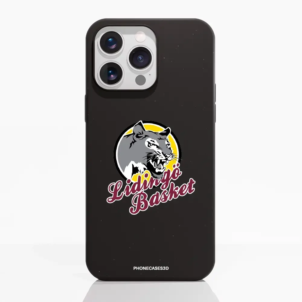 Lidingö Basket Official Compostable Black Phone Case Logo - Image 21