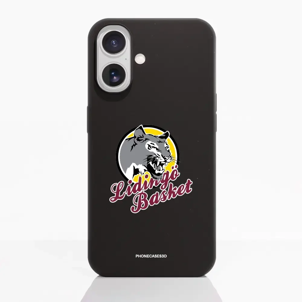 Lidingö Basket Official Compostable Black Phone Case Logo - Image 22