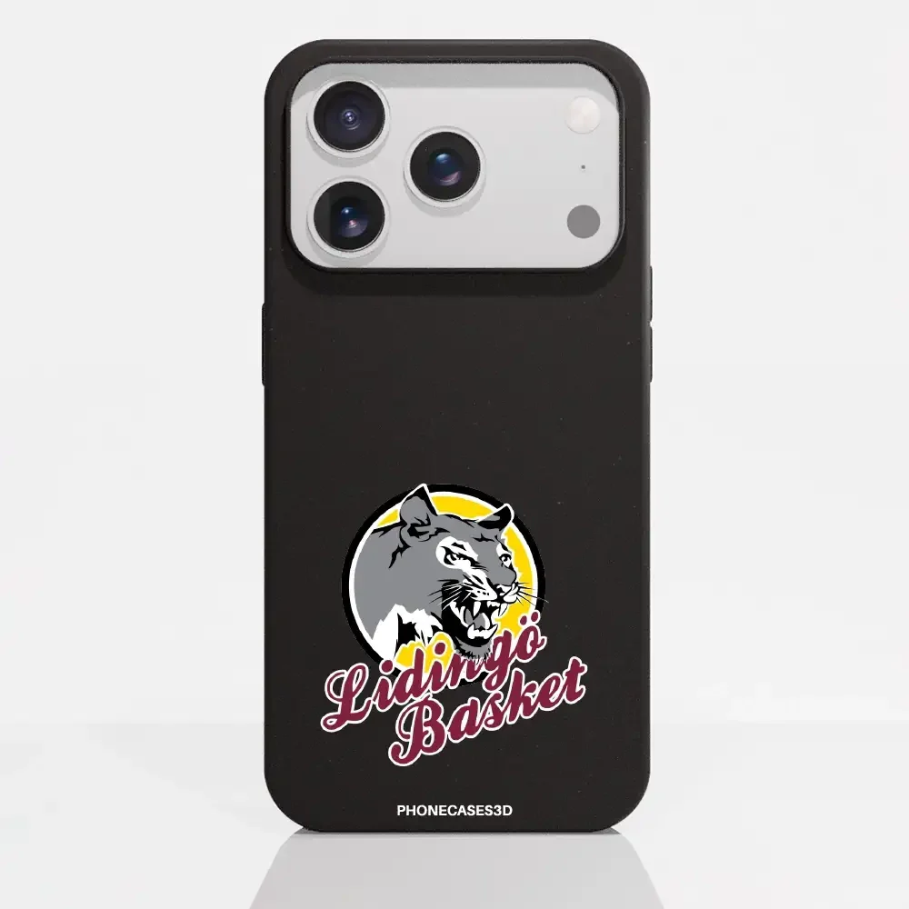 Lidingö Basket Official Compostable Black Phone Case Logo - Image 25