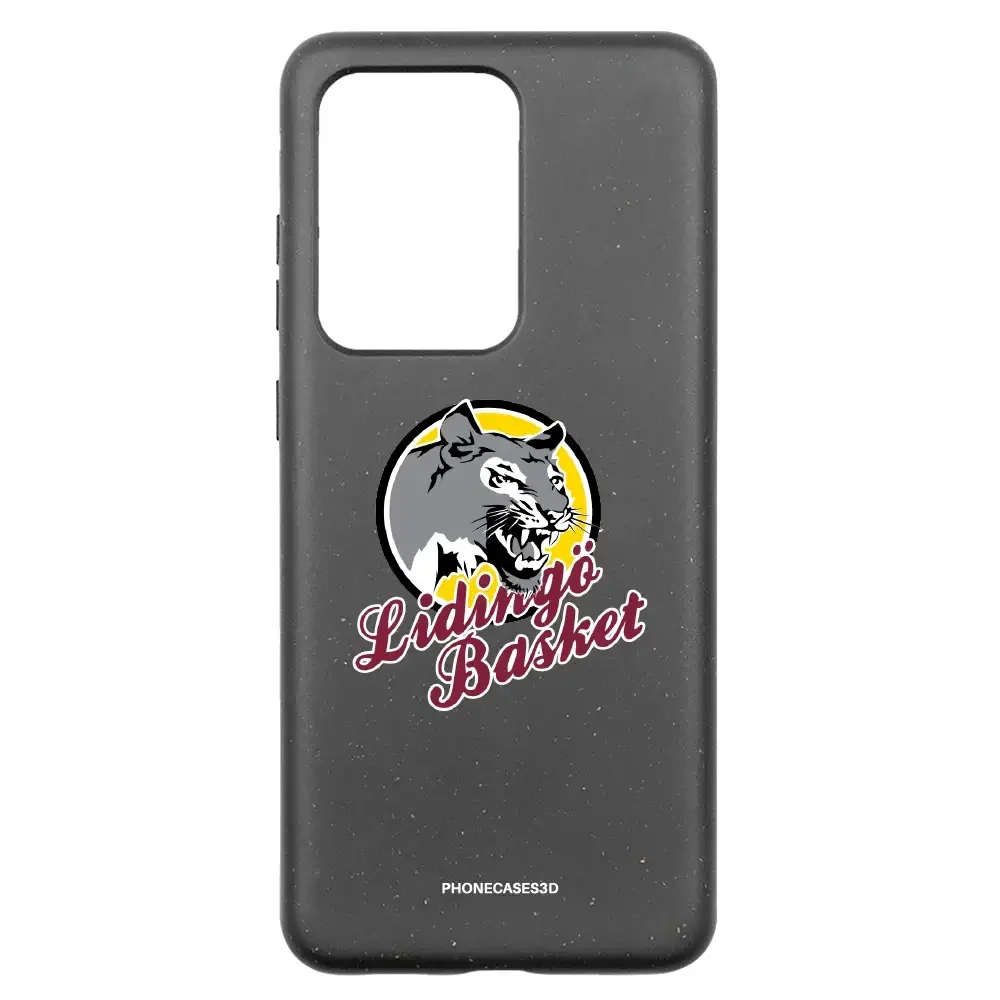 Lidingö Basket Official Compostable Black Phone Case Logo - Image 32