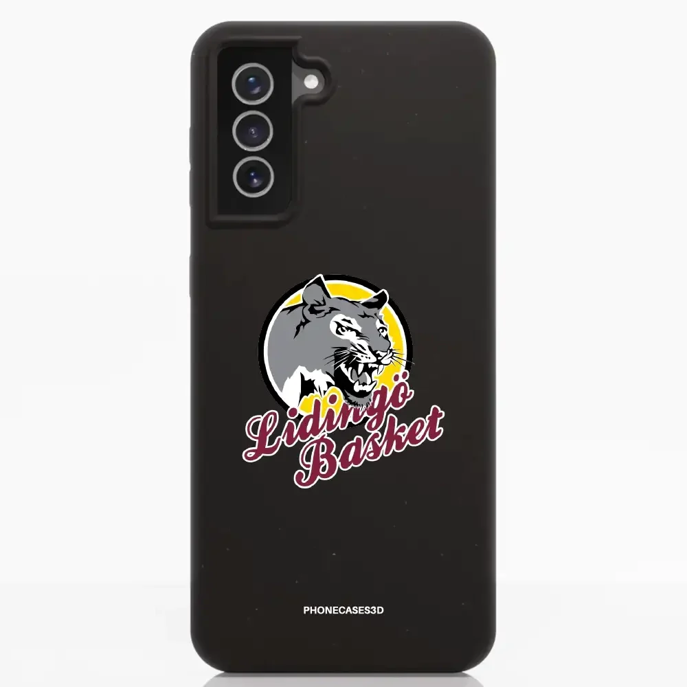 Lidingö Basket Official Compostable Black Phone Case Logo - Image 34