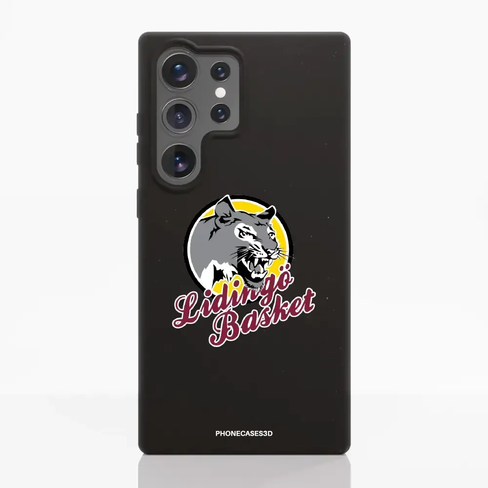 Lidingö Basket Official Compostable Black Phone Case Logo - Image 44