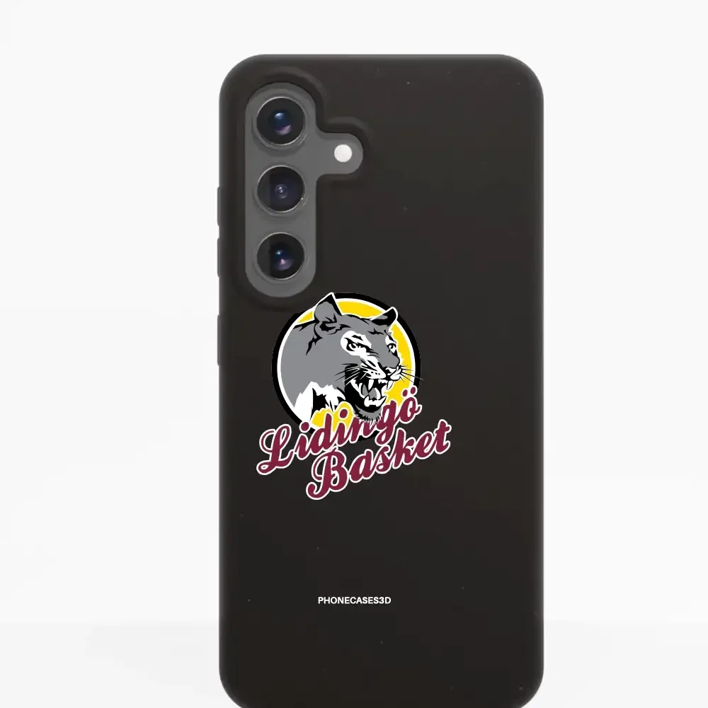 Lidingö Basket Official Compostable Black Phone Case Logo - Image 45