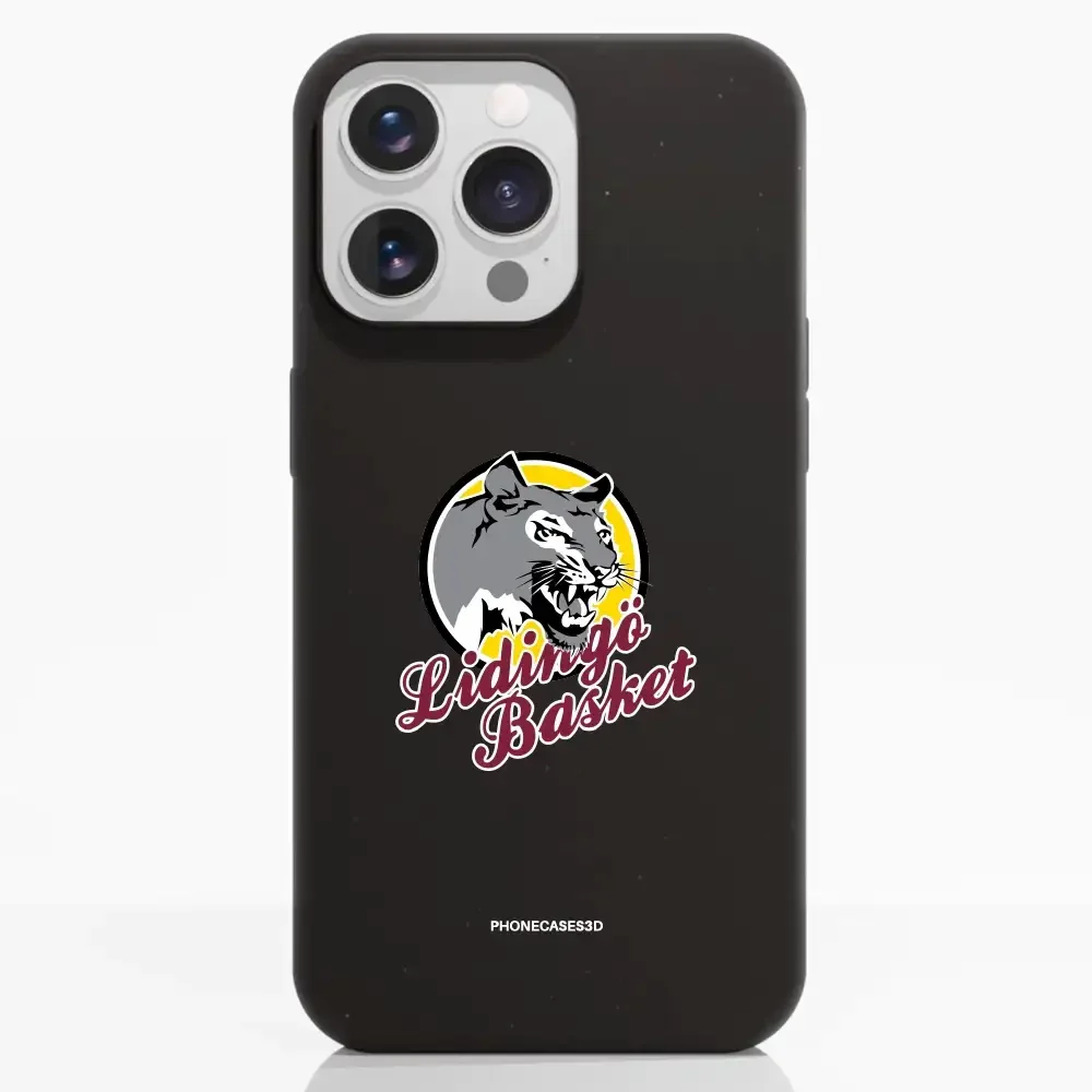Lidingö Basket Official Compostable Black Phone Case Logo - Image 7