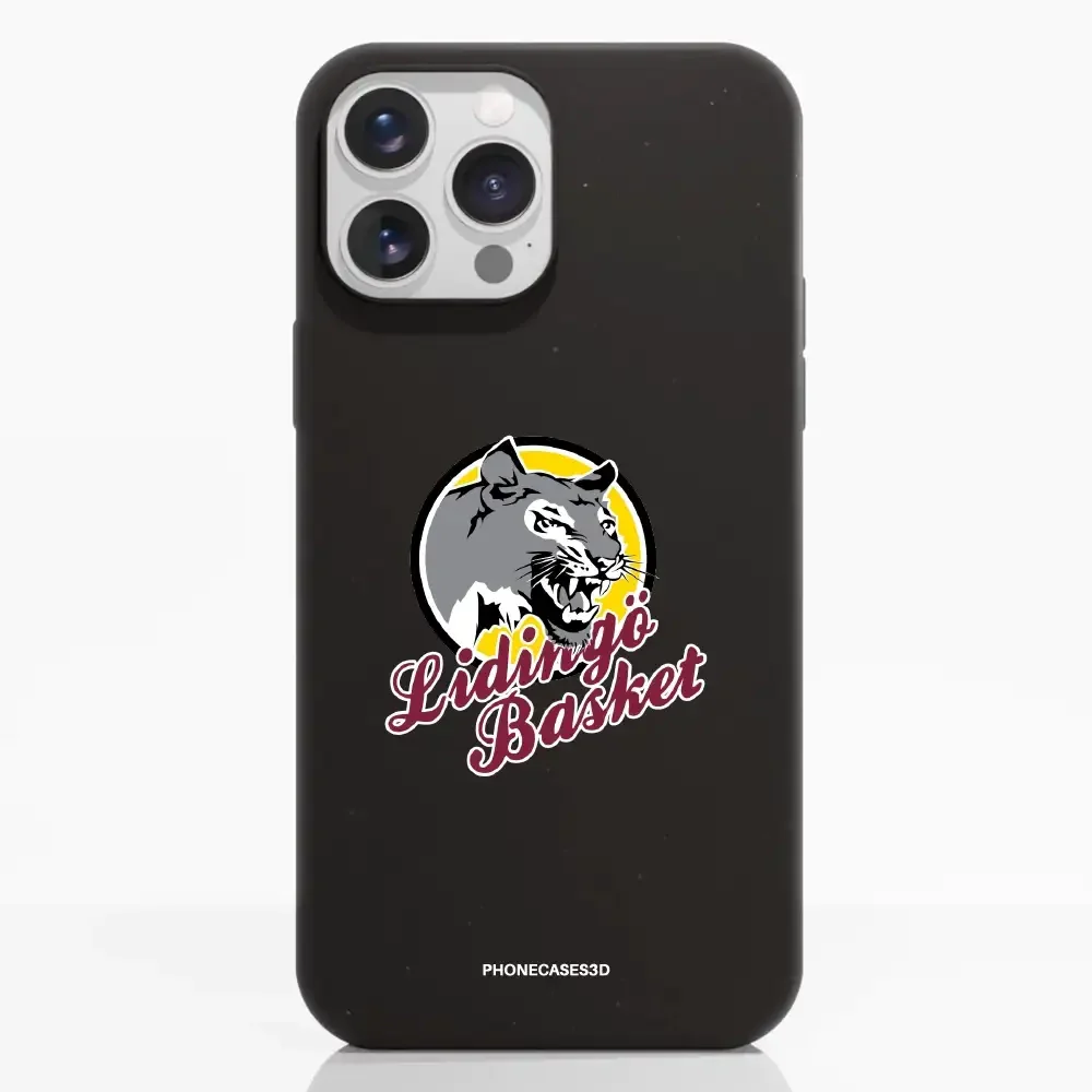 Lidingö Basket Official Compostable Black Phone Case Logo - Image 8