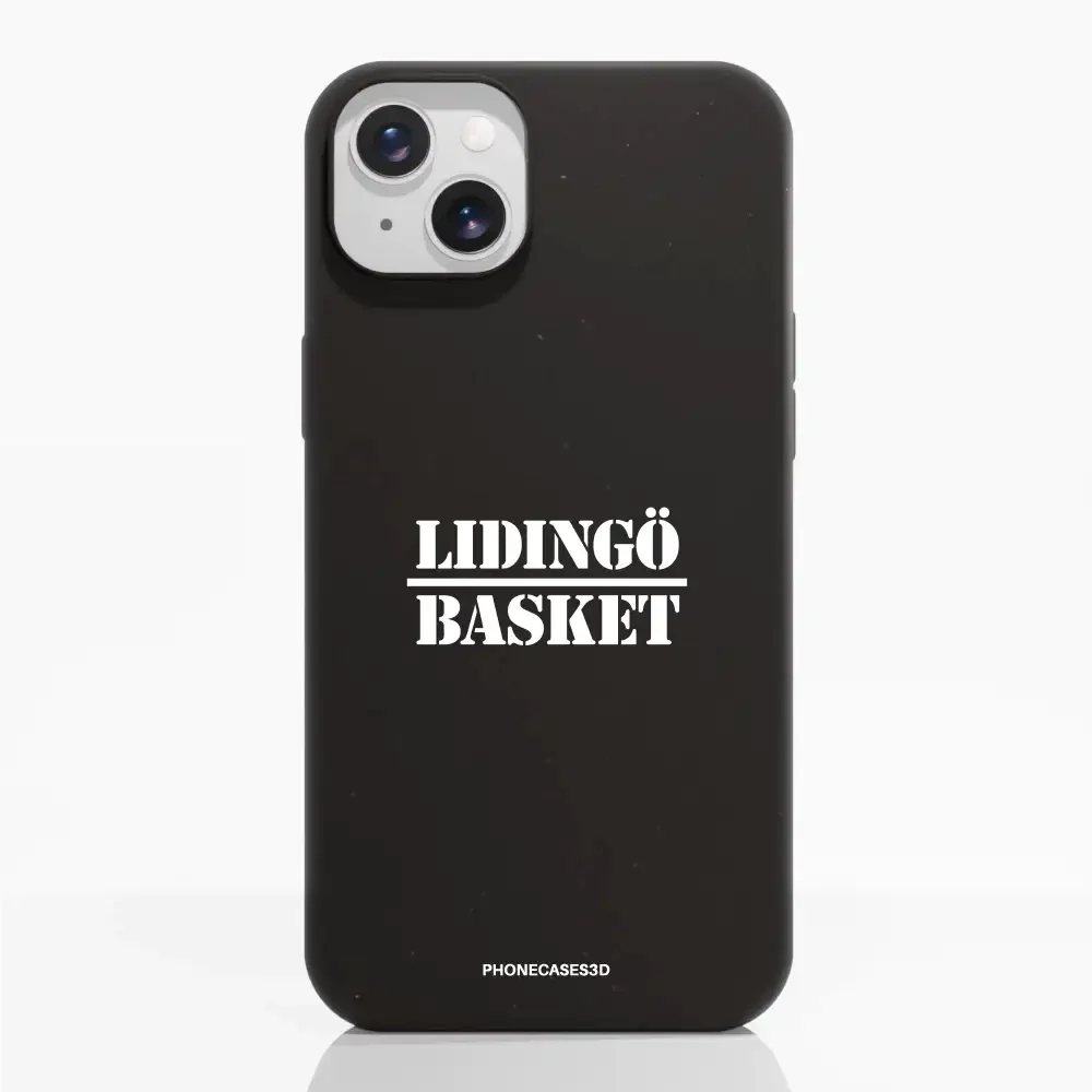 Lidingö Basket Official Compostable Black Phone Case minimal - Image 10