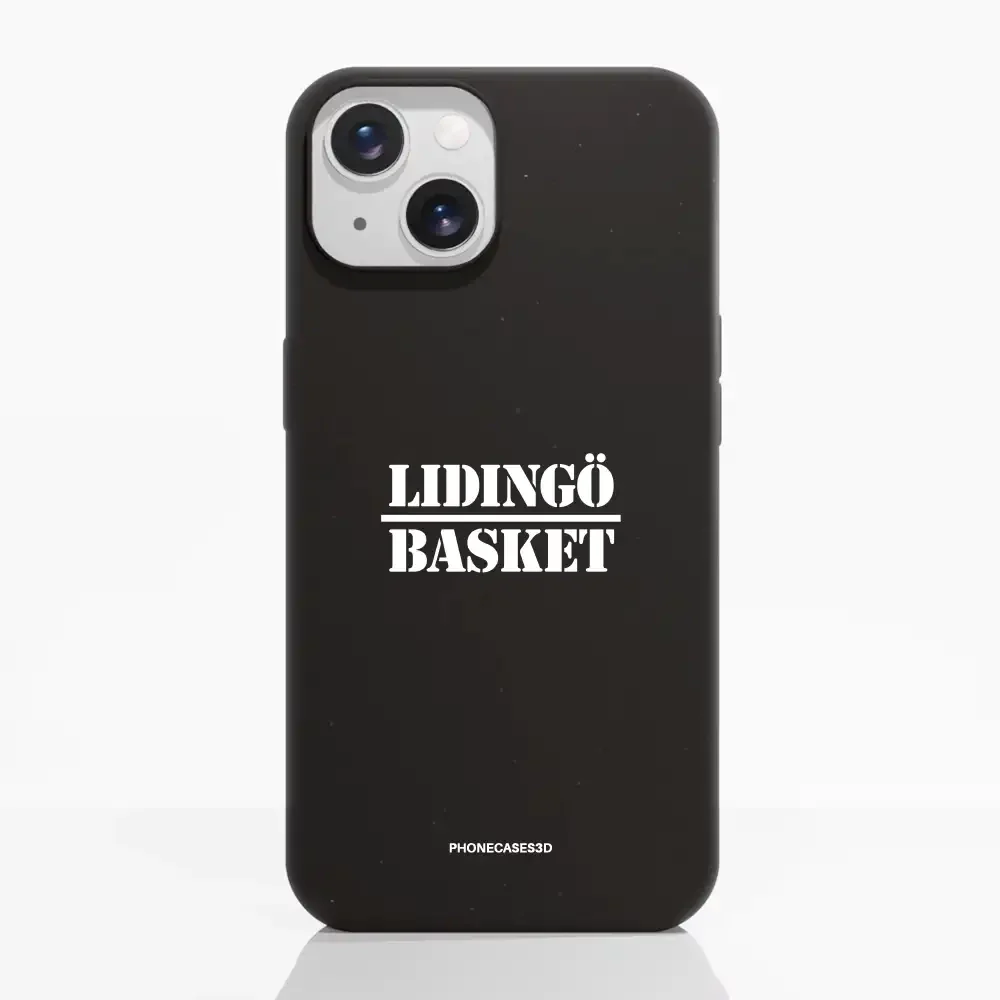 Lidingö Basket Official Compostable Black Phone Case minimal - Image 13
