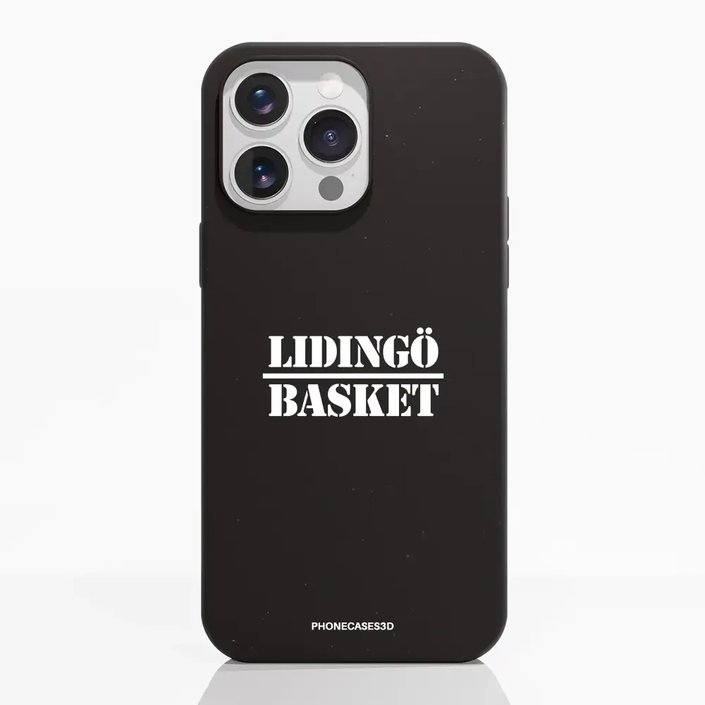 Lidingö Basket Official Compostable Black Phone Case minimal - Image 16