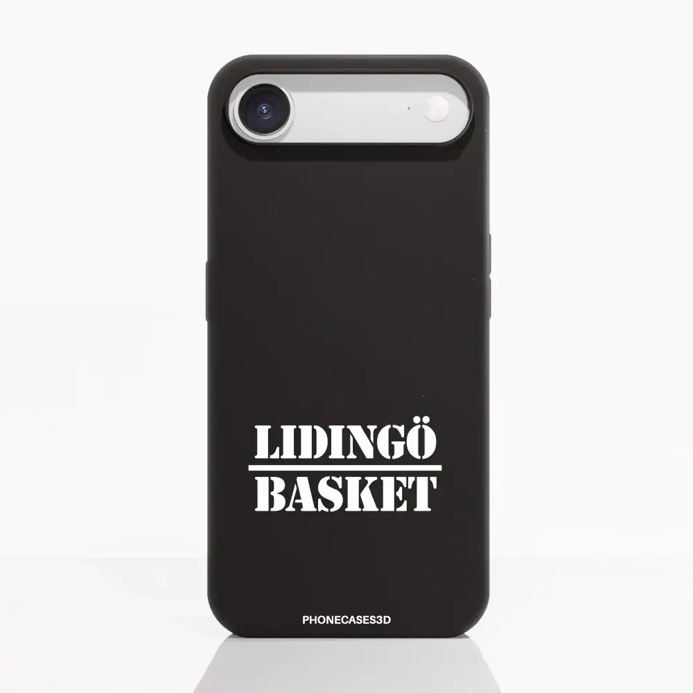 Lidingö Basket Official Compostable Black Phone Case minimal - Image 23