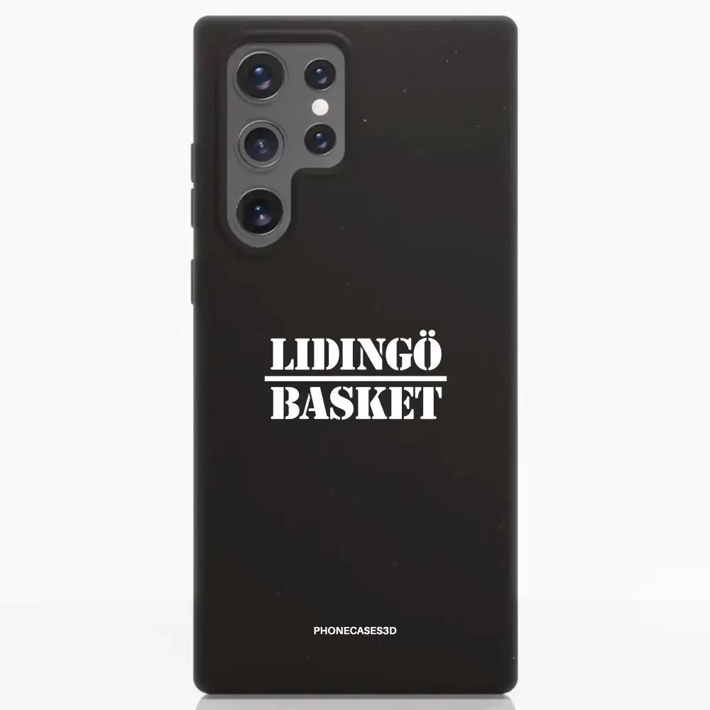 Lidingö Basket Official Compostable Black Phone Case minimal - Image 38