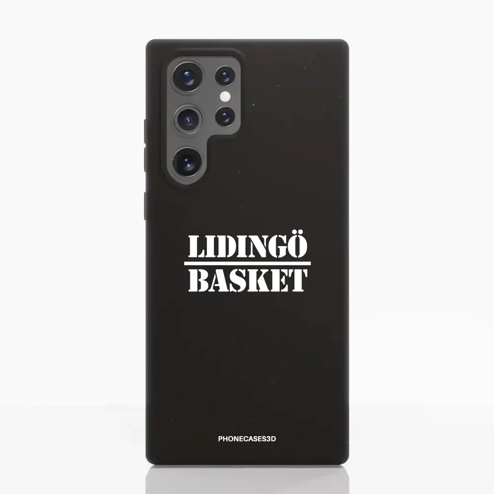 Lidingö Basket Official Compostable Black Phone Case minimal - Image 41